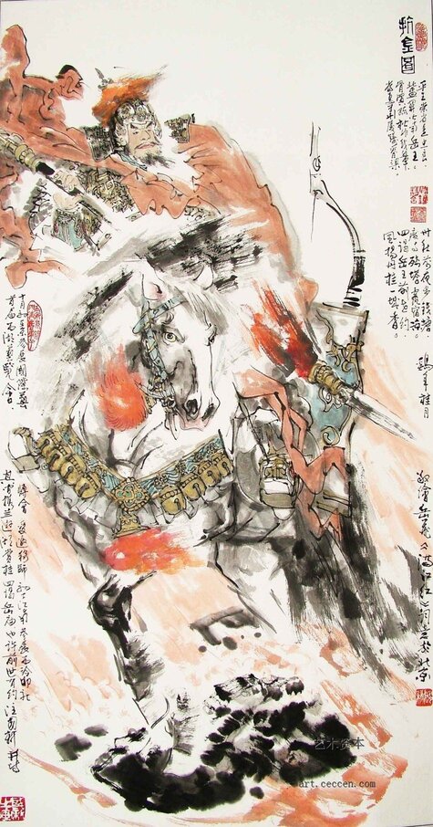 抗金图 140×70cm